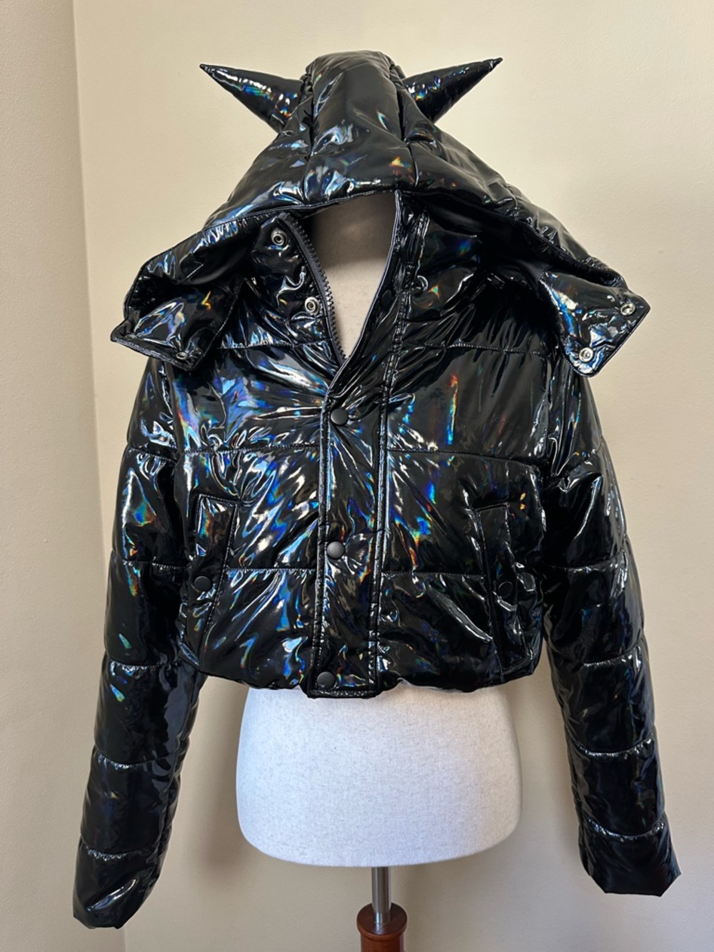 Dolls Kill Horn Puffer Jacket Small